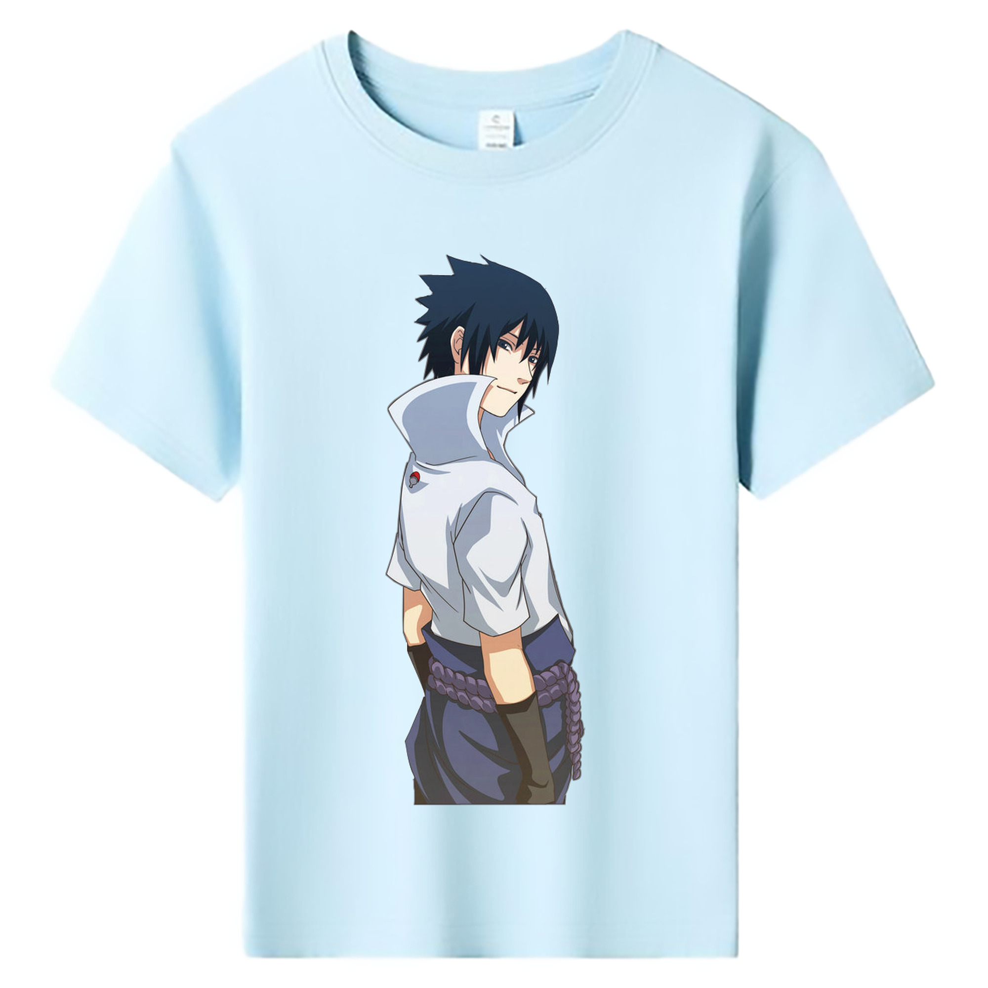 （画像用） NARUTO -ナルト- うちは サスケ Uchiha Sasuke 綿100％キッズTシャツ（フロントプリント）